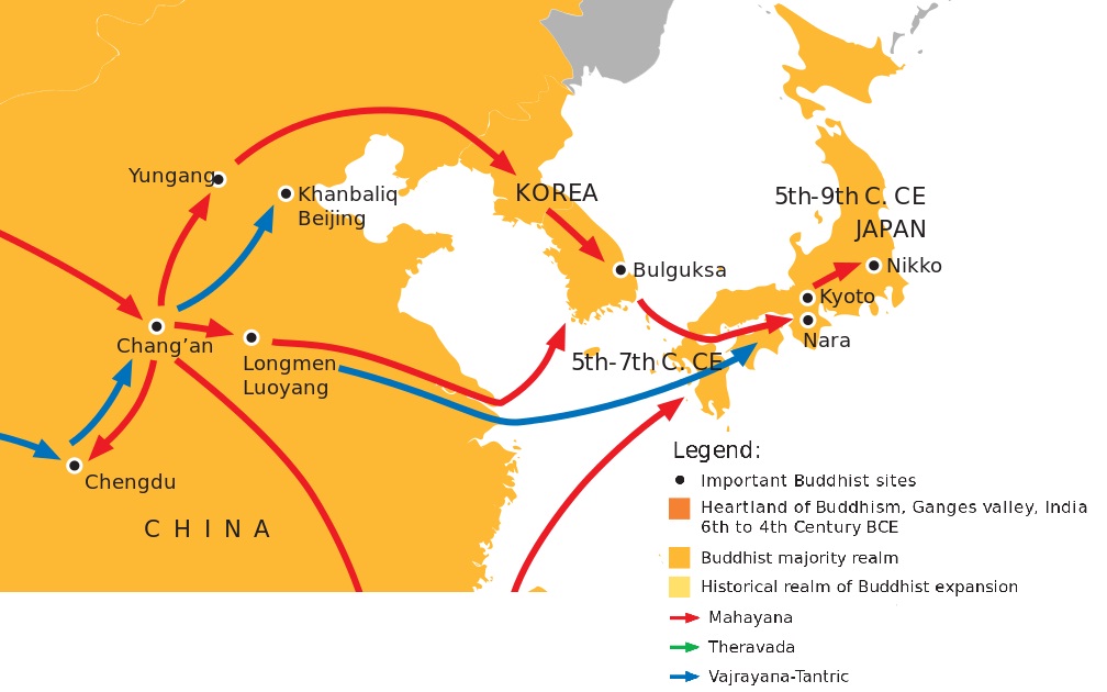 Einfuhrung In Den Buddhismus Ii Die Ausbreitung In Der Welt